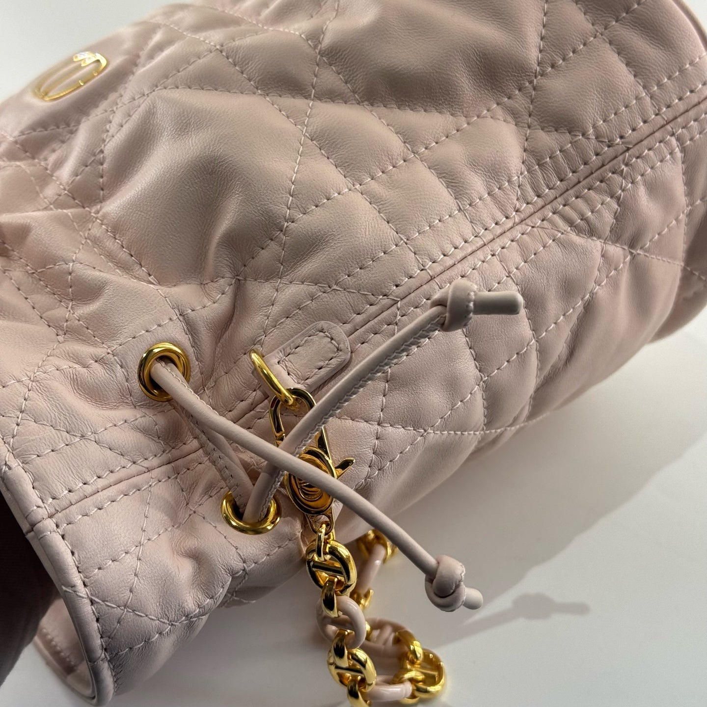 Dior - Drawstring Bucket Bag - Leather - Pink
