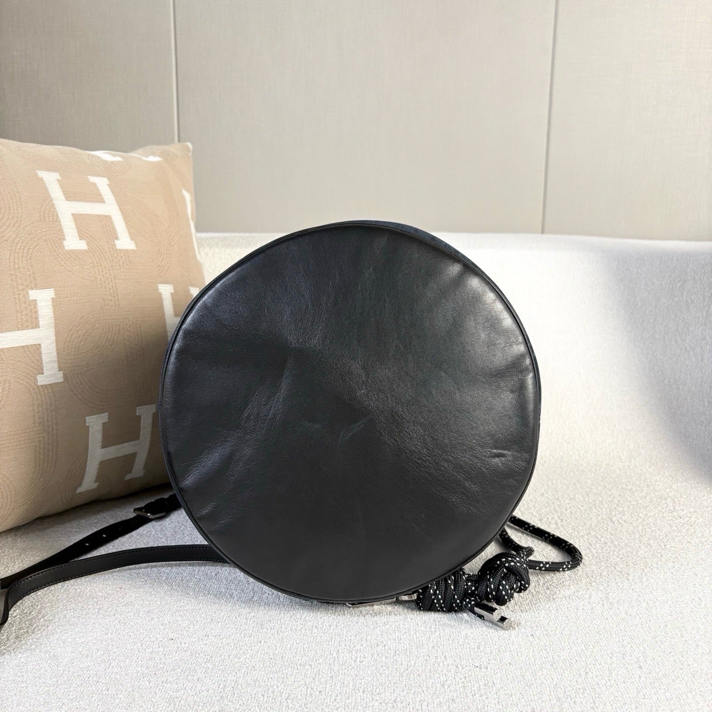Dior - Drawstring Bucket Bag - Canvas and leather - Blue and Black - (Large)