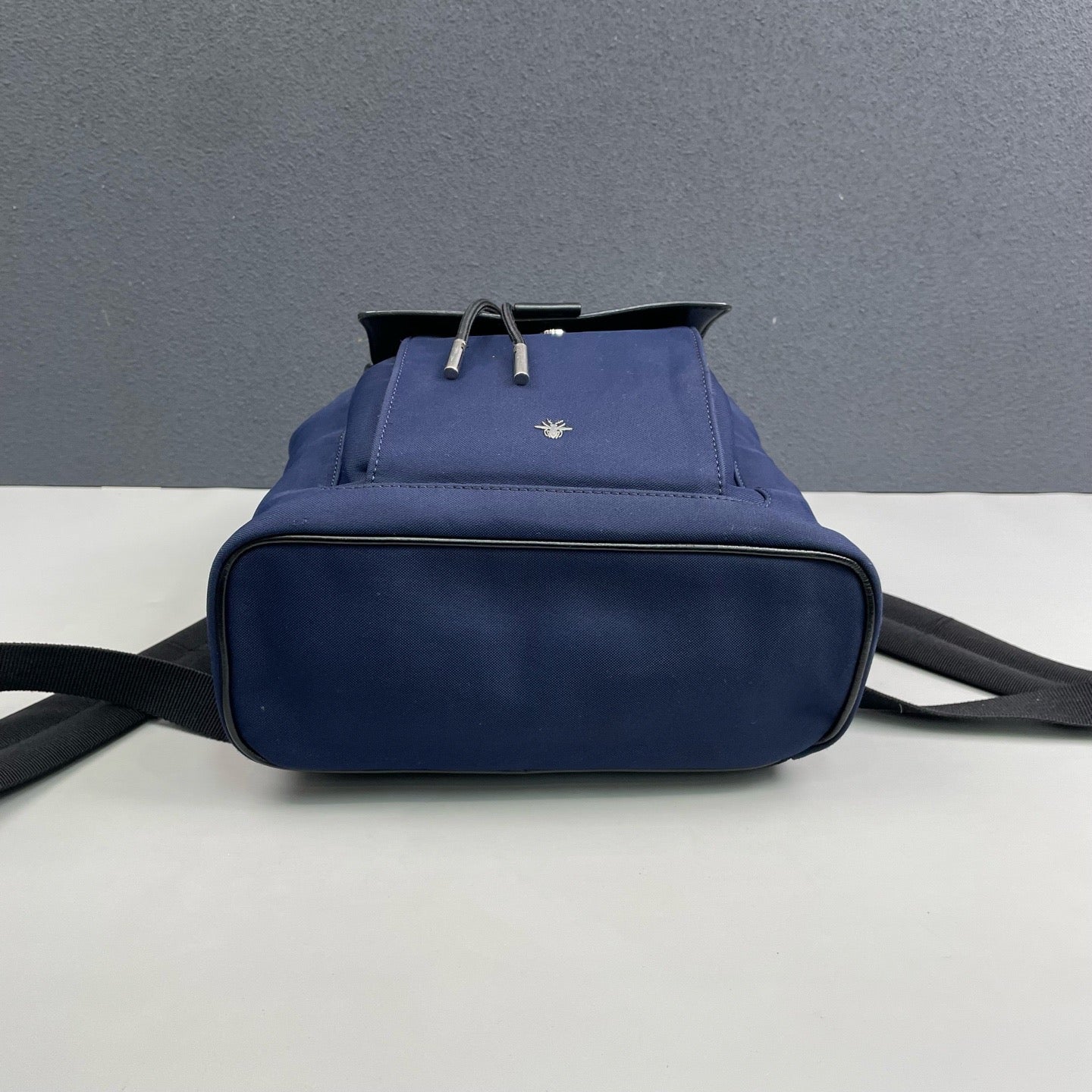 Dior - Drawstring Flap Backpack - Canvas and Leather - Blue - (medium)