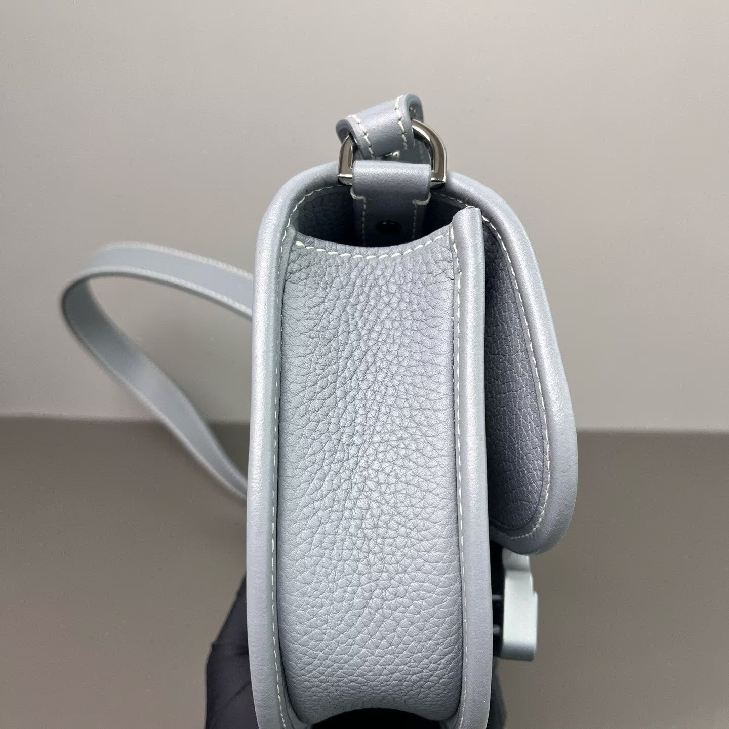 Dior - Gallop Messenger Bag - Grained cowhide leather - Fog Blue - (mini)