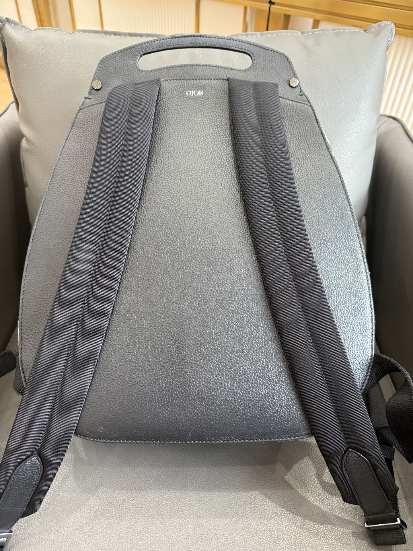 Dior - Gallop Oblique Canvas Saddle Backpack - Oblique jacquard canvas with grained calfskin leather trim - Black - (medium)