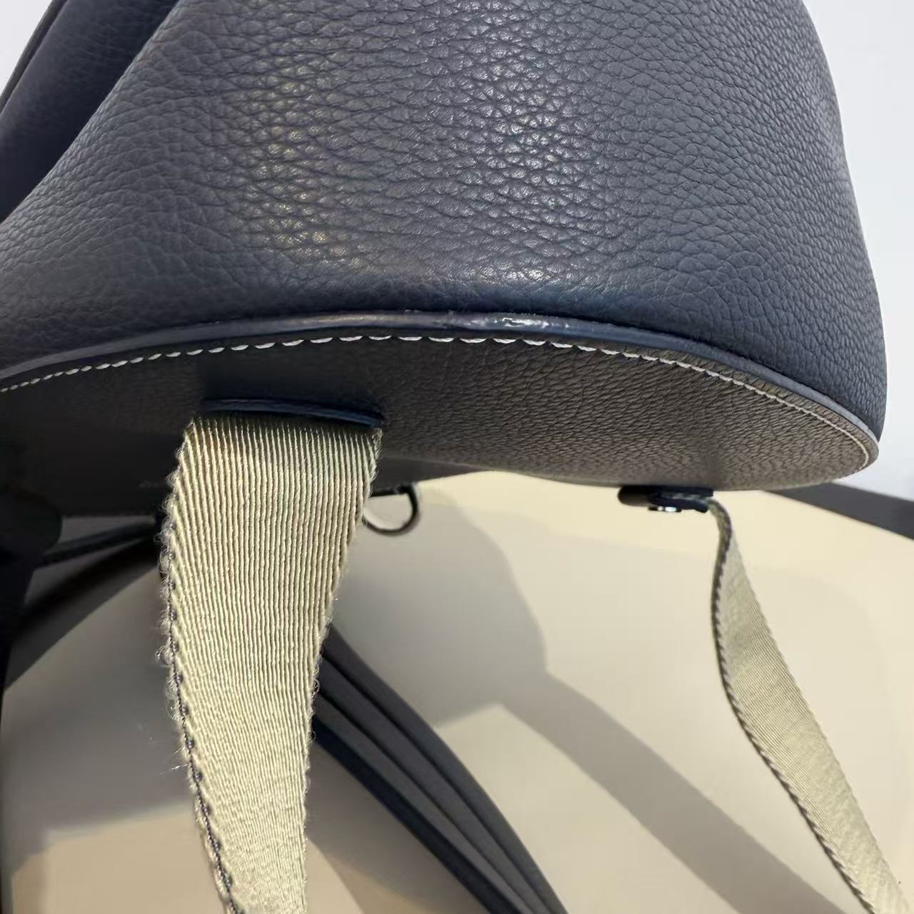 Dior - Gallop Saddle Backpack - Grained calfskin leather - Navy - (Mini)
