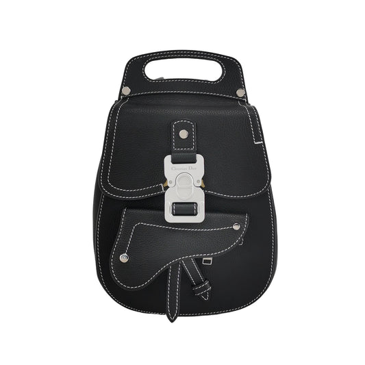 Dior - Gallop Saddle Mini Backpack - Grained leather - Black - (Small)