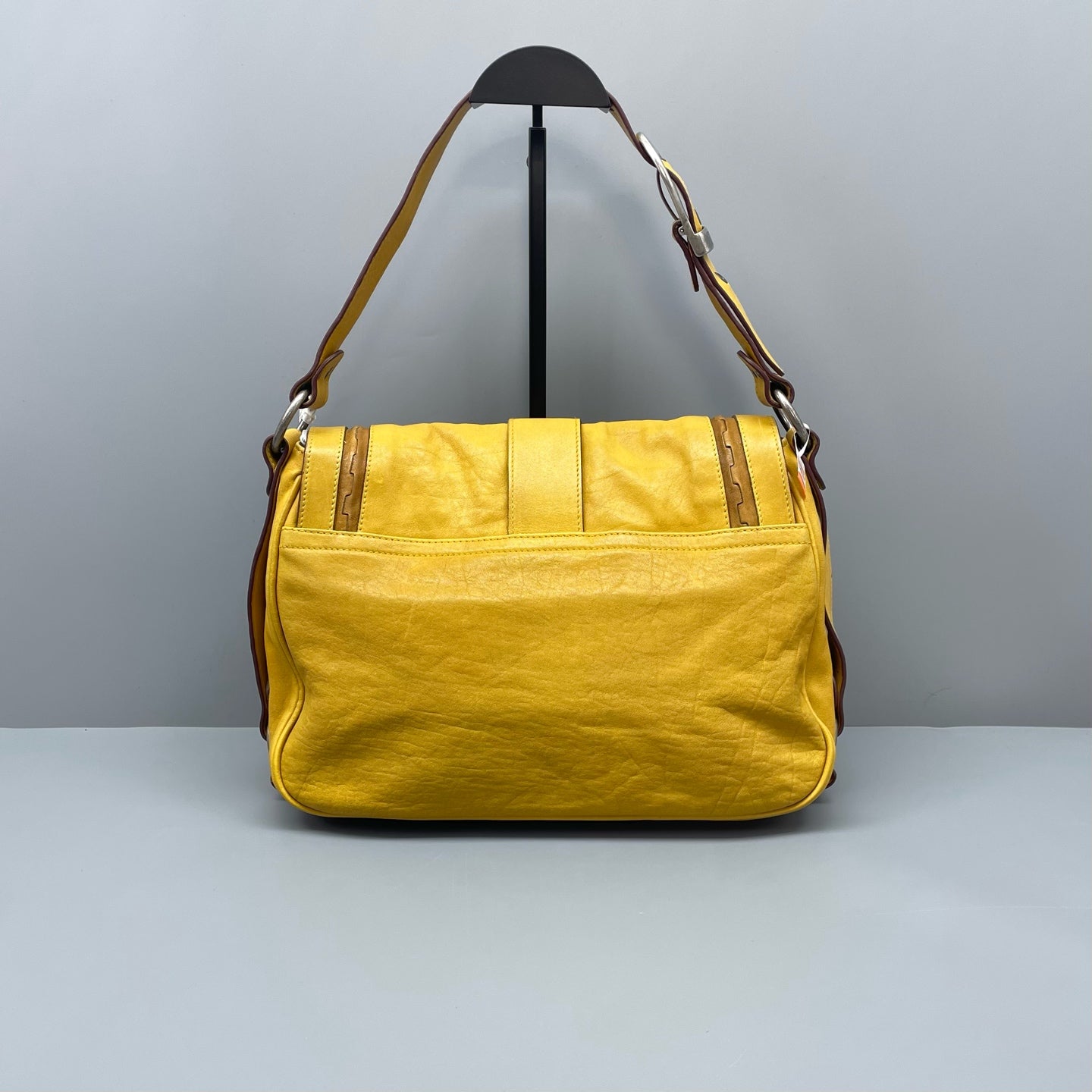 Dior - Gaucho Saddle Bag - Leather - Yellow - (medium)