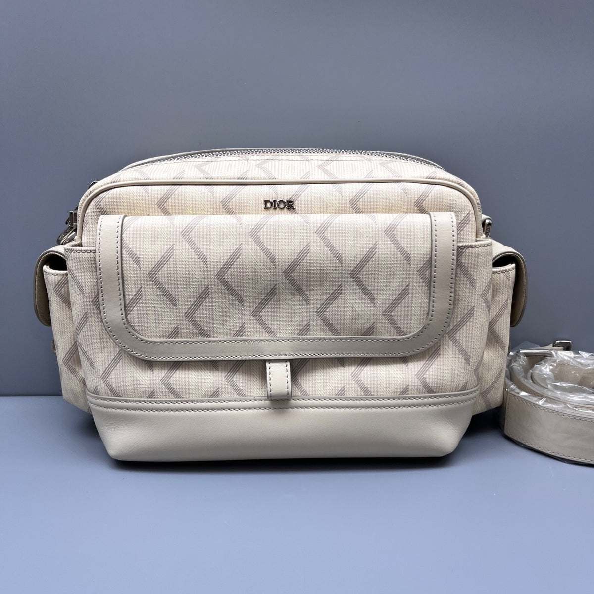 Dior - Hit the Road Messenger Bag - Cloth - Beige - (medium)