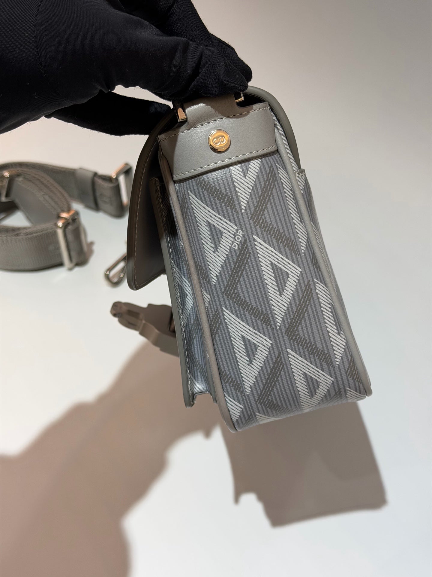 Dior - Hit The Road Messenger Bag - Cloth - Grey - (medium)