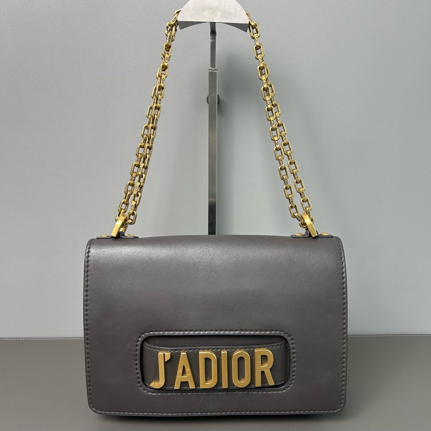 Dior - J'ADIOR Flap Bag - Leather - Grey - (medium)