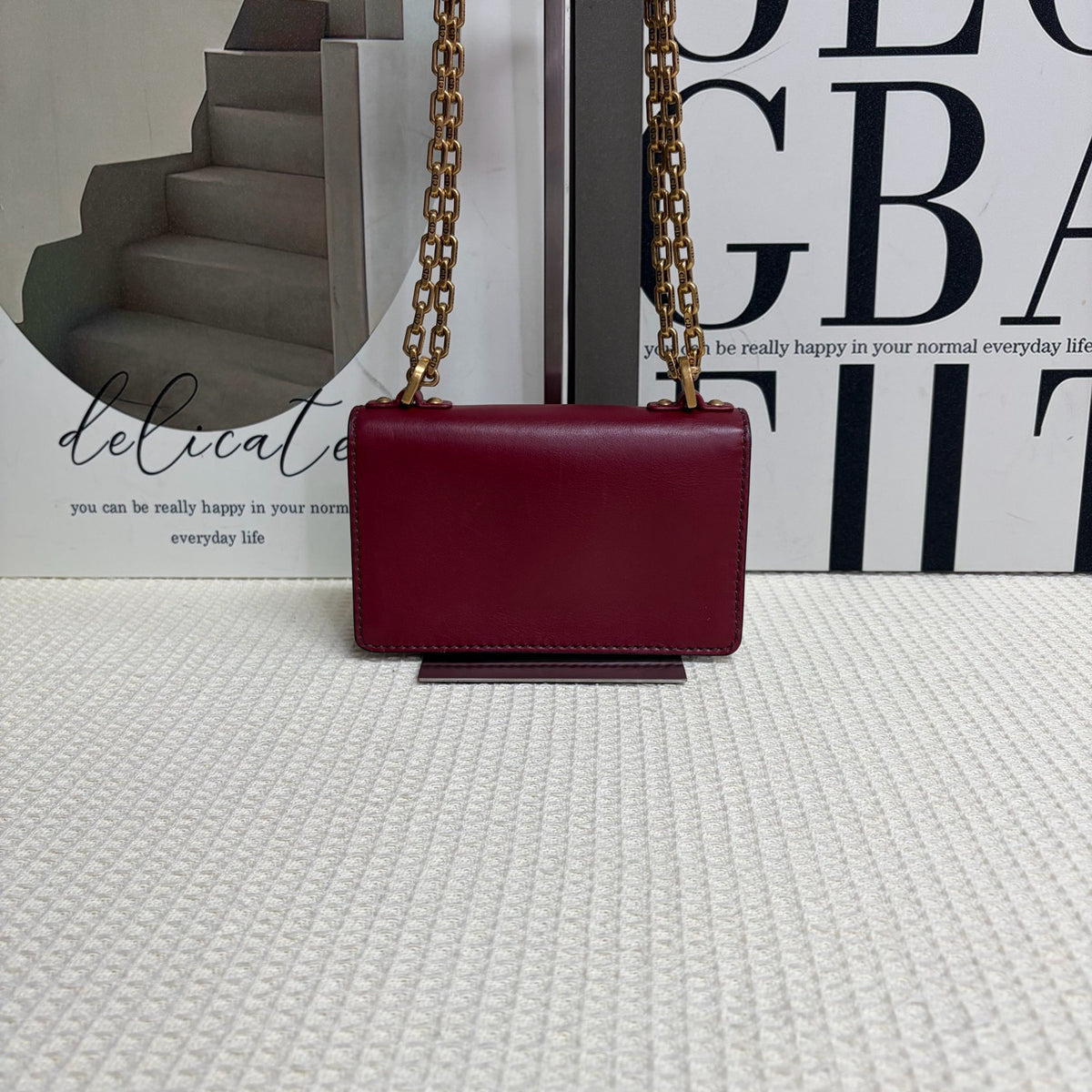 Dior - J'Adior - Leather - Burgundy - (mini)