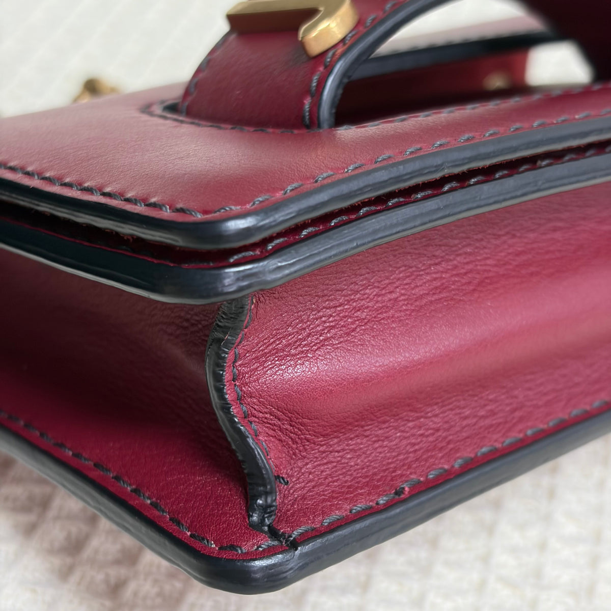 Dior - J'Adior - Leather - Burgundy - (mini)