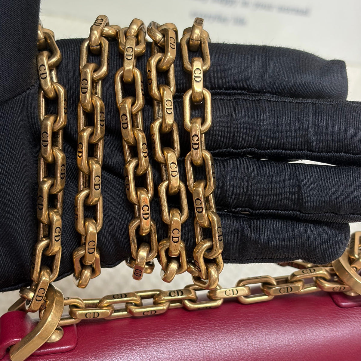 Dior - J'Adior - Leather - Burgundy - (mini)