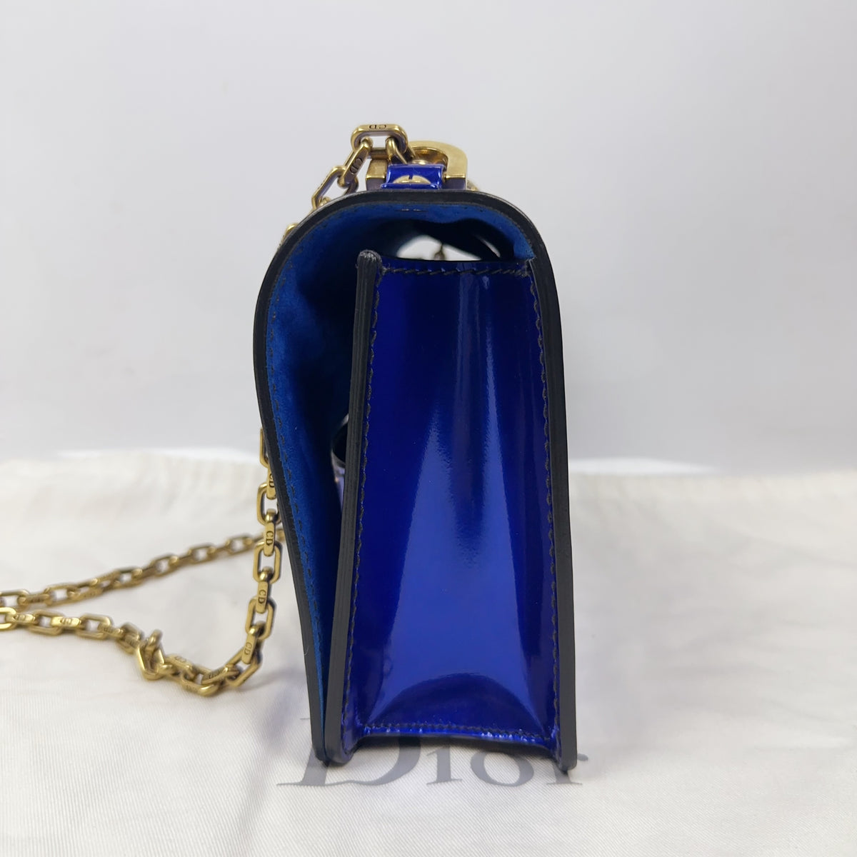 Dior - J'Adior Medium - Patent leather - Blue - (medium)