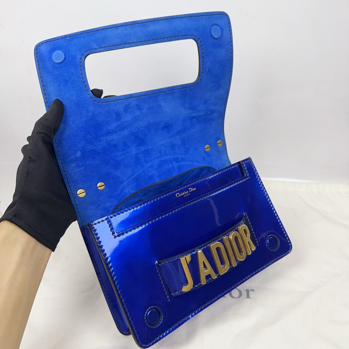 Dior - J'Adior Medium - Patent leather - Blue - (medium)