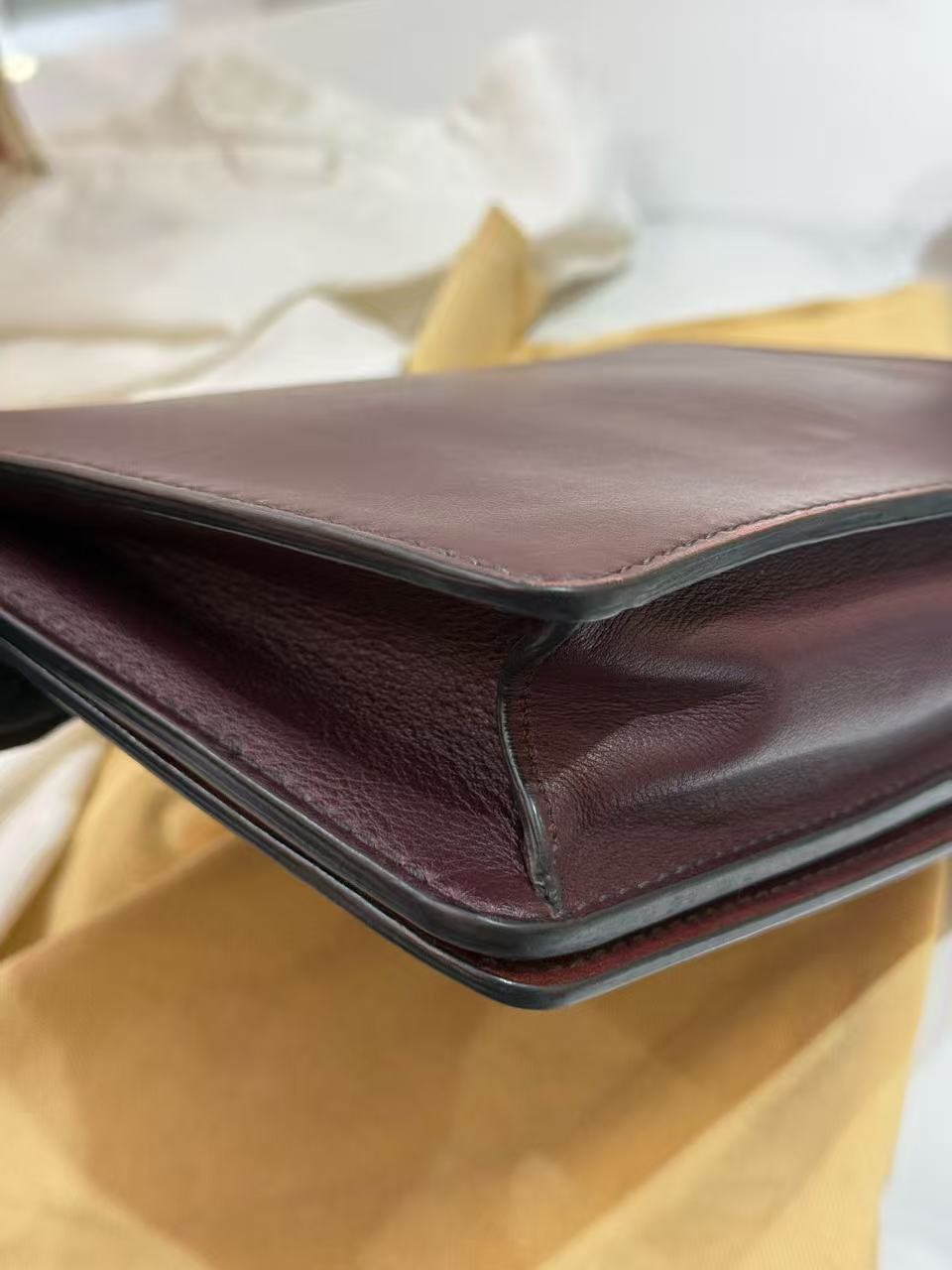 Dior - J'ADIOR - Smooth calfskin leather - Burgundy with Gold-Tone Hardware - (Medium)
