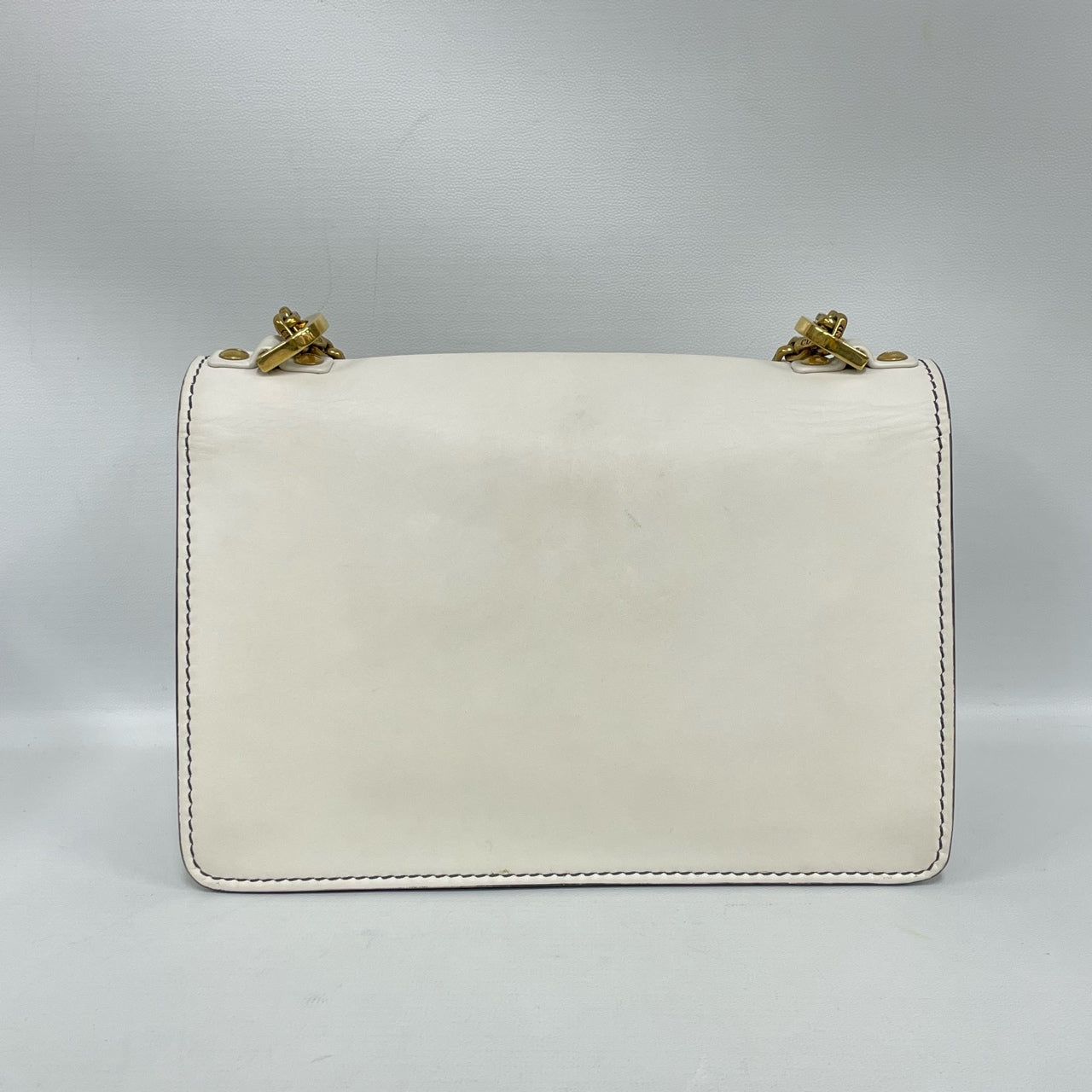 Dior - Jadior Flap Bag - Cowhide leather - White with Gold-tone Hardware - (Medium)