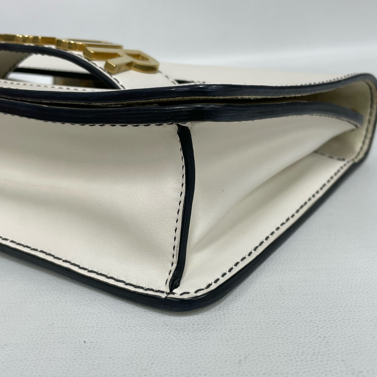 Dior - Jadior Flap Bag - Cowhide leather - White with Gold-tone Hardware - (Medium)