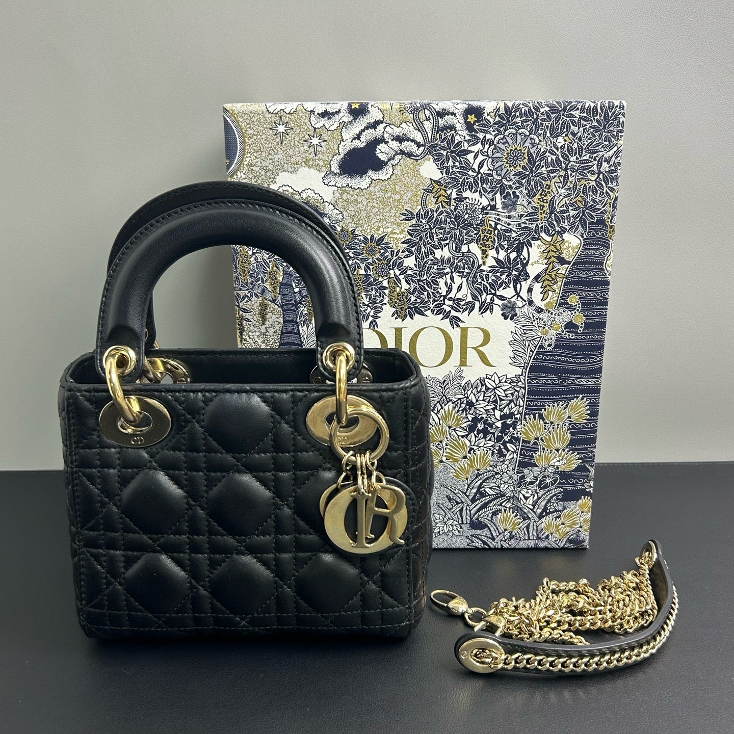 Dior - Lady - Leather - Black