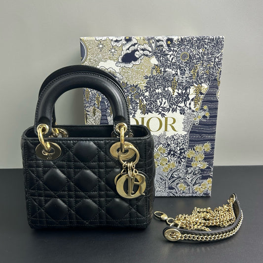 Dior - Lady - Leather - Black
