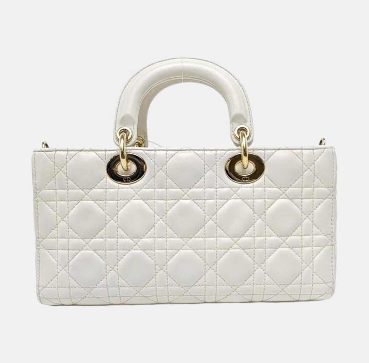 Dior - Lady D-Joy - Lambskin leather - White - (Medium)