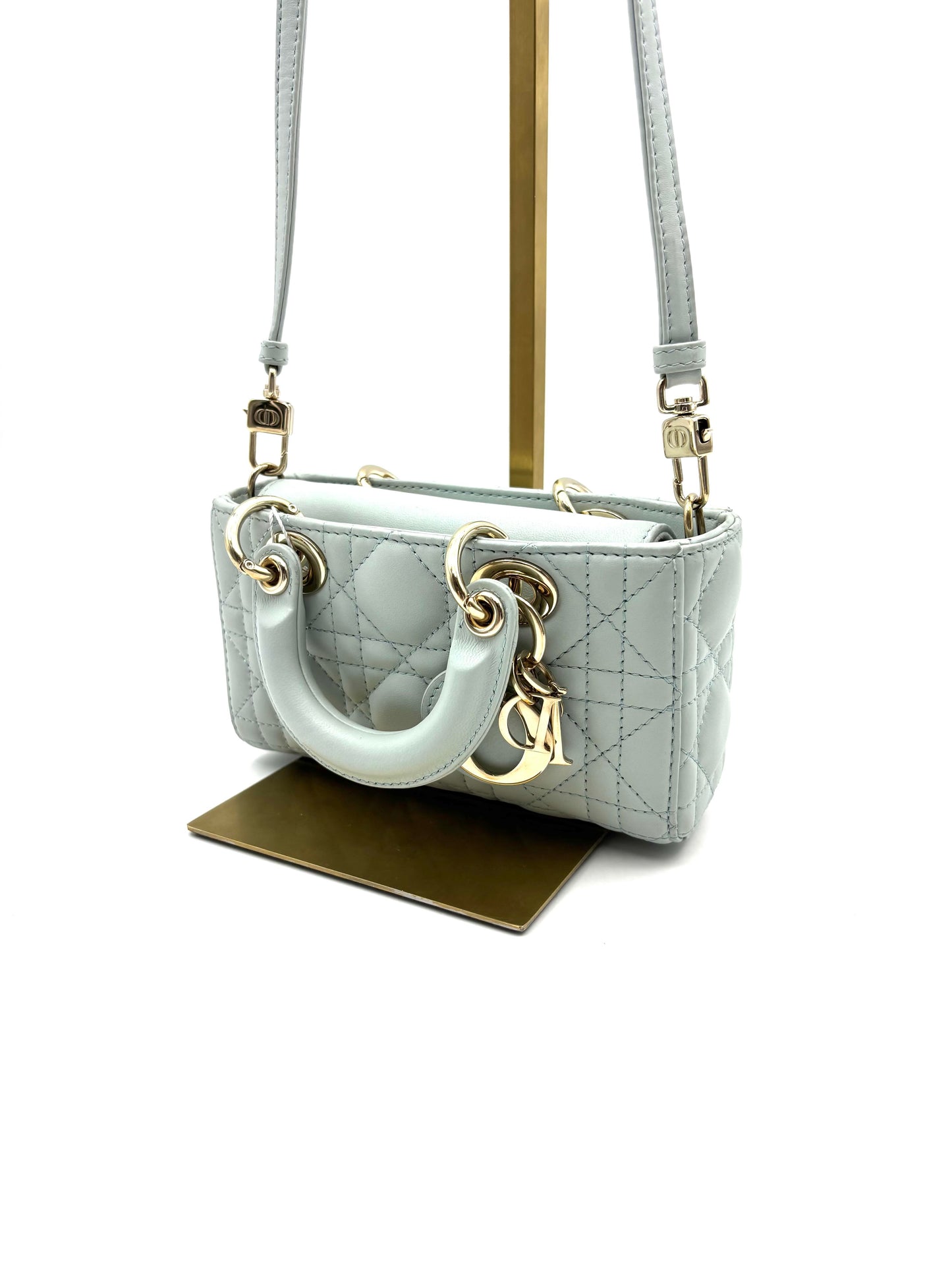 Dior - Lady D-Joy - Leather - Blue - (mini)