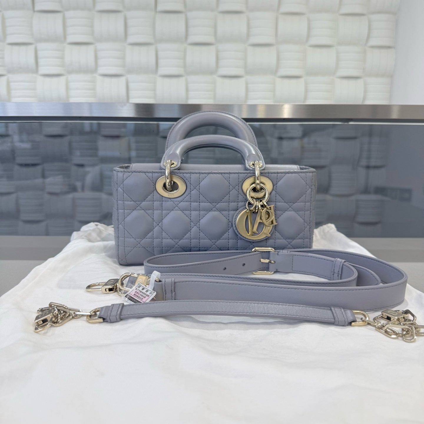 Dior - Lady D-Joy - Leather - Grey - (mini)