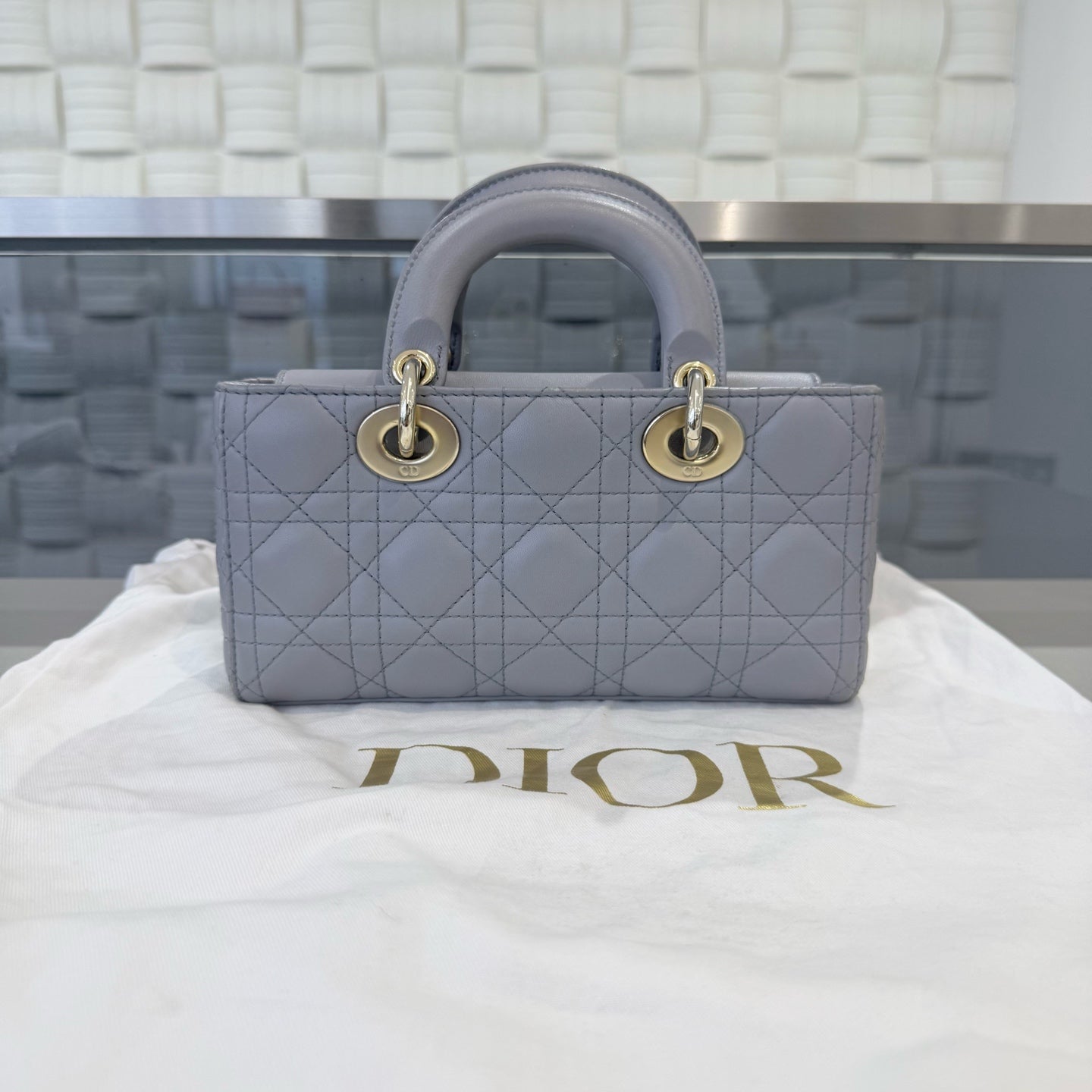 Dior - Lady D-Joy - Leather - Grey - (mini)