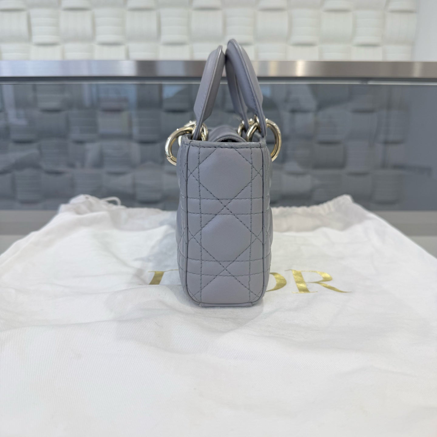 Dior - Lady D-Joy - Leather - Grey - (mini)