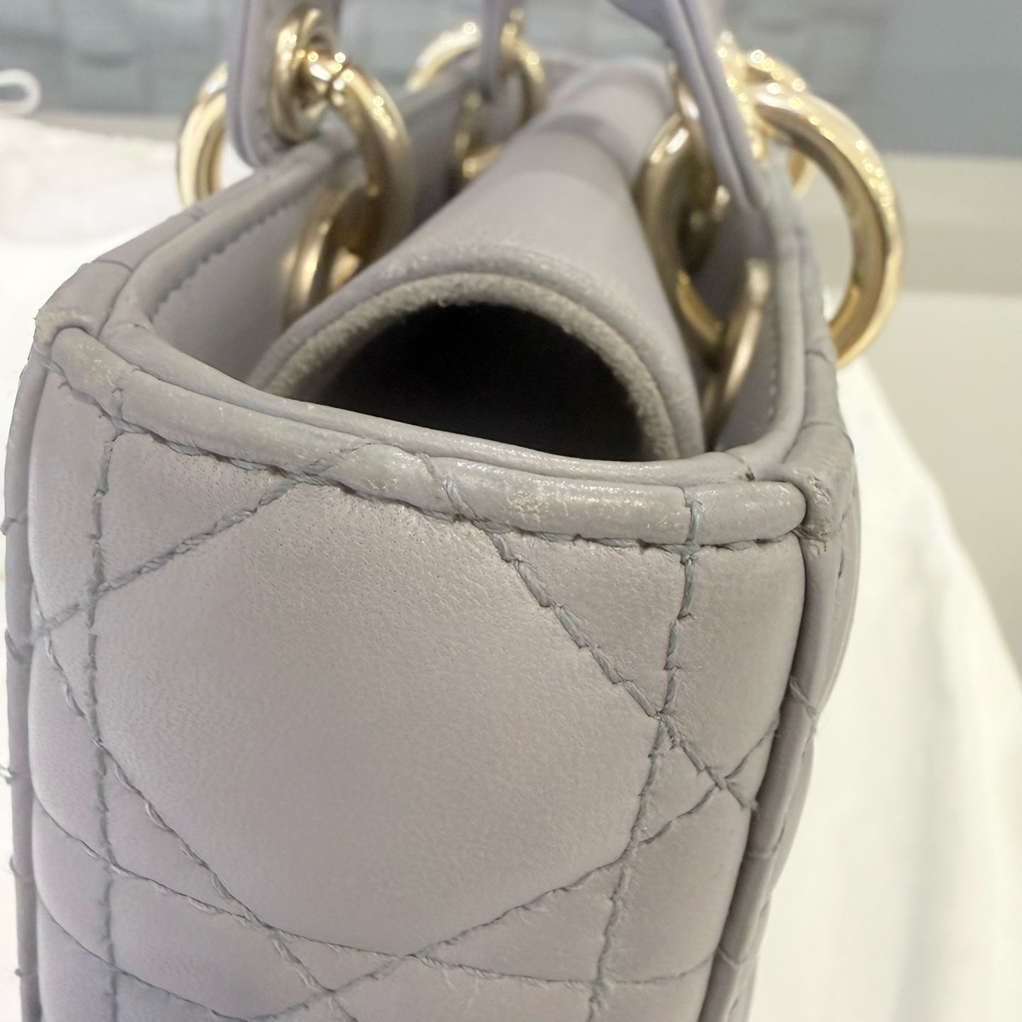 Dior - Lady D-Joy - Leather - Grey - (mini)