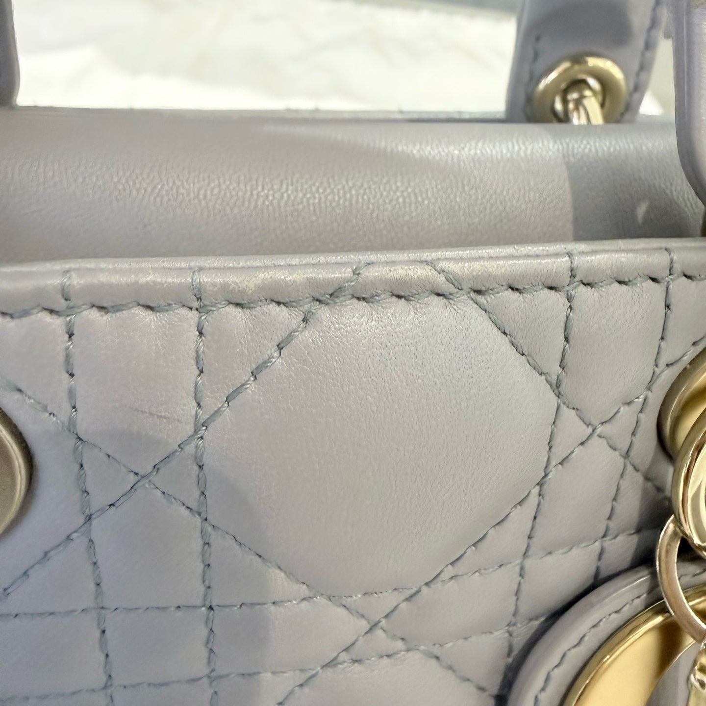 Dior - Lady D-Joy - Leather - Grey - (mini)