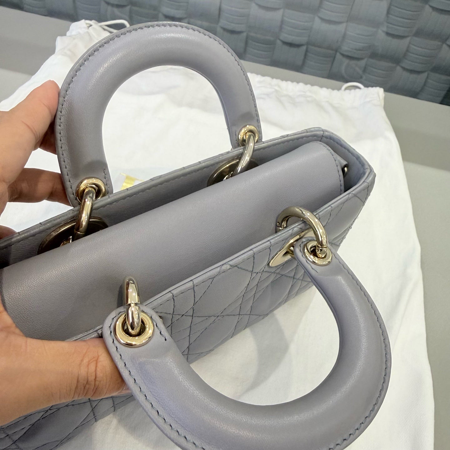 Dior - Lady D-Joy - Leather - Grey - (mini)