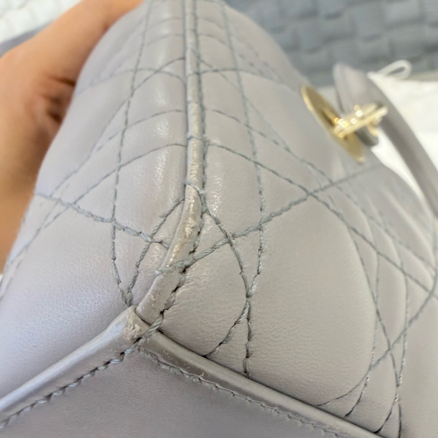 Dior - Lady D-Joy - Leather - Grey - (mini)