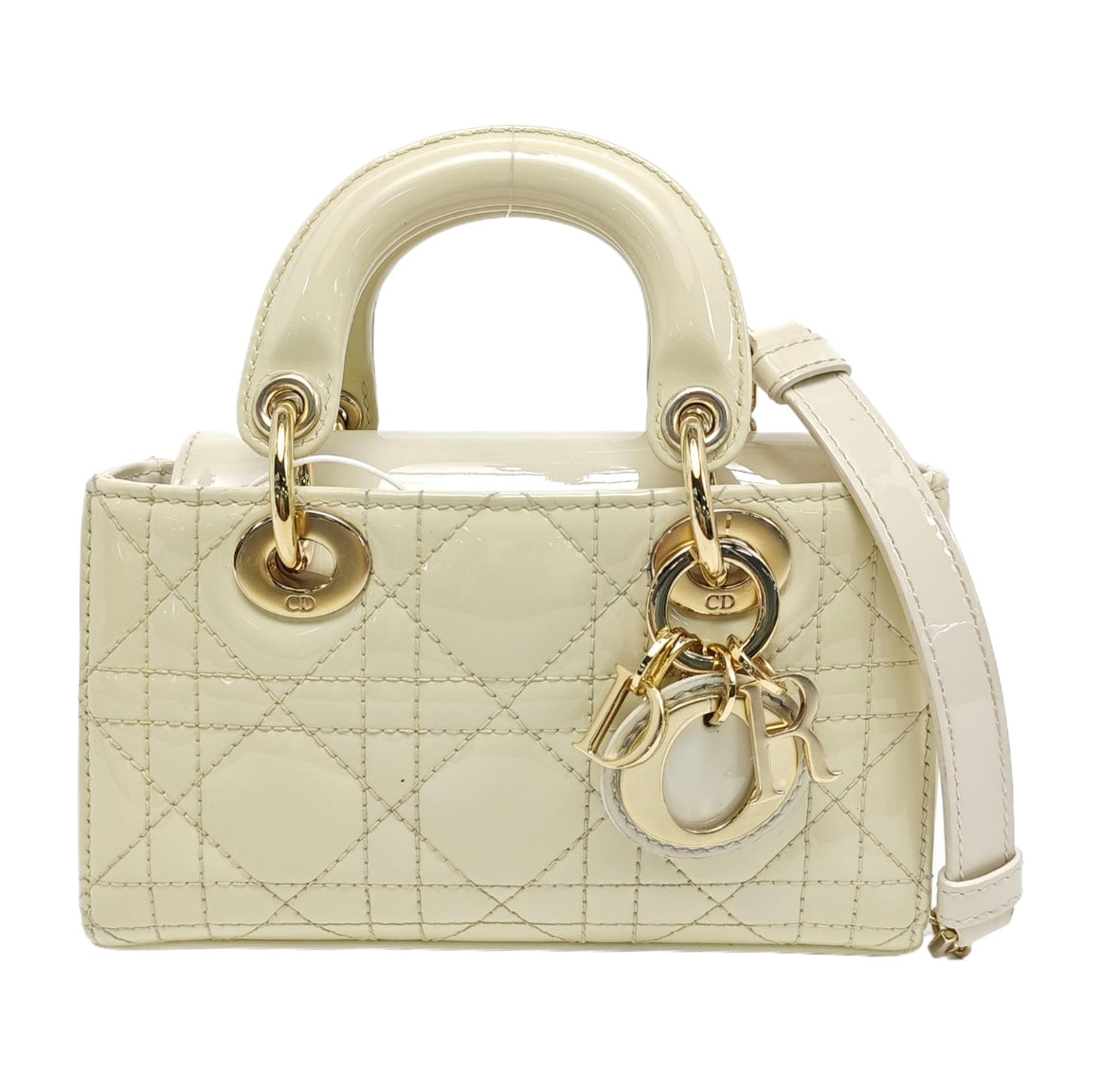 Dior - Lady D-Joy - Patent leather - Beige - (mini)