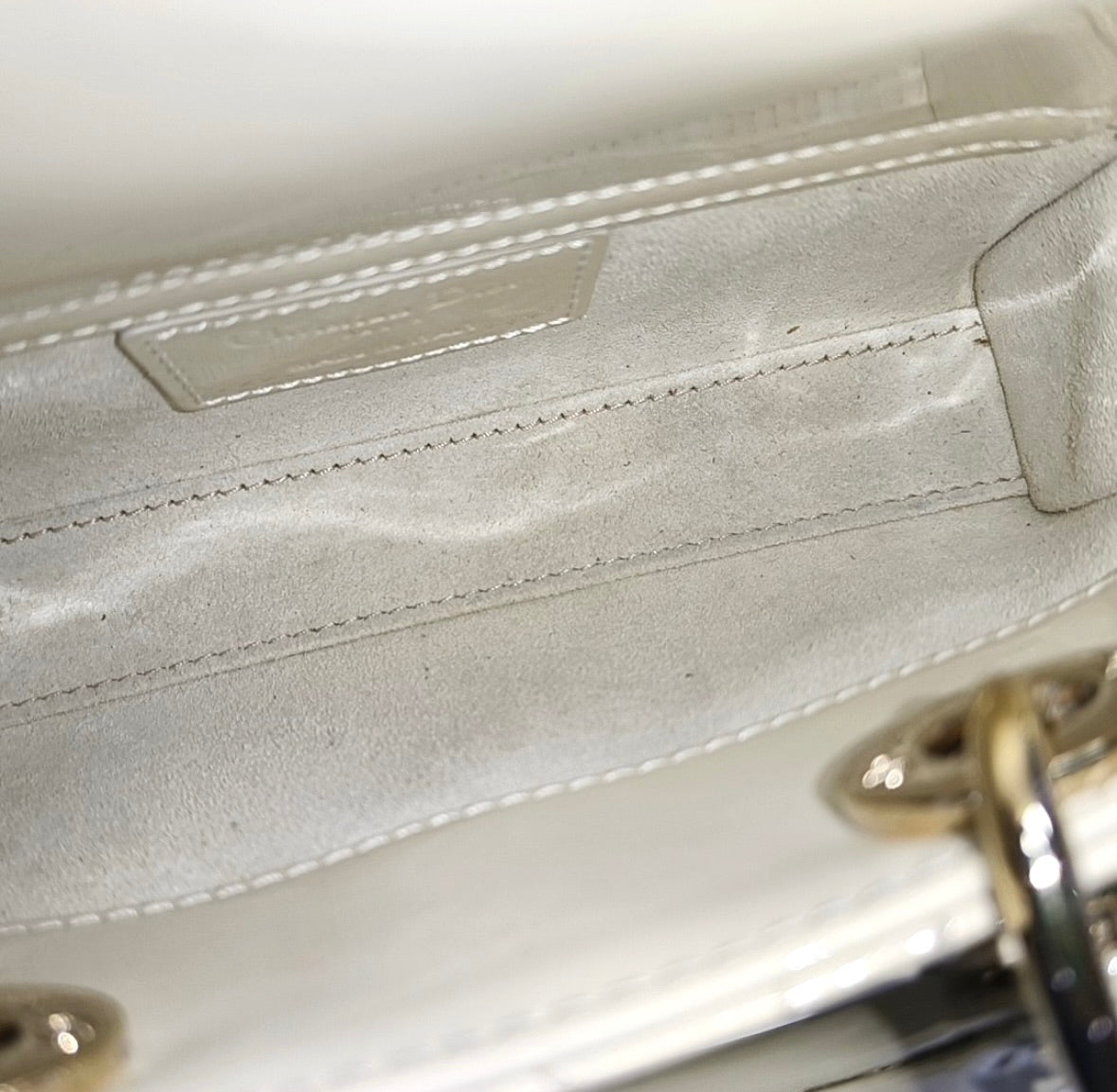 Dior - Lady D-Joy - Patent leather - Beige - (mini)