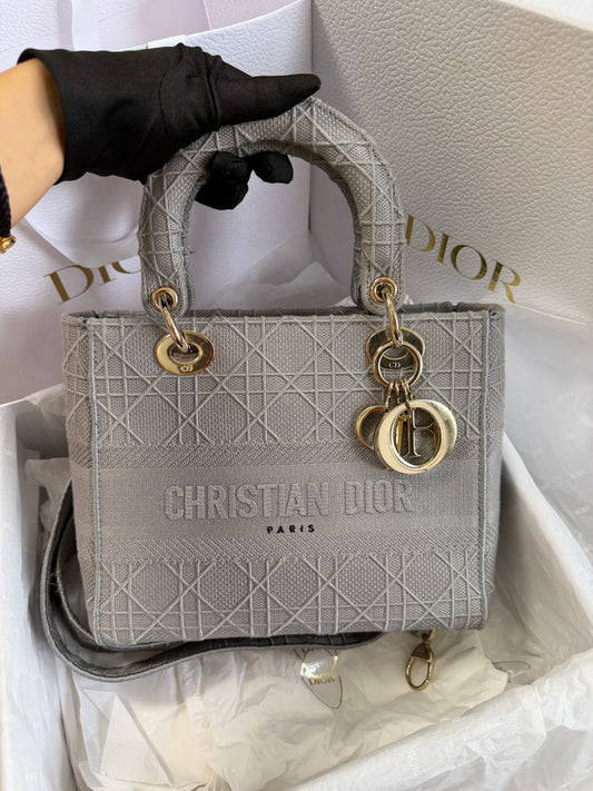 Dior - Lady D-Lite - Cloth - Grey - (mini)