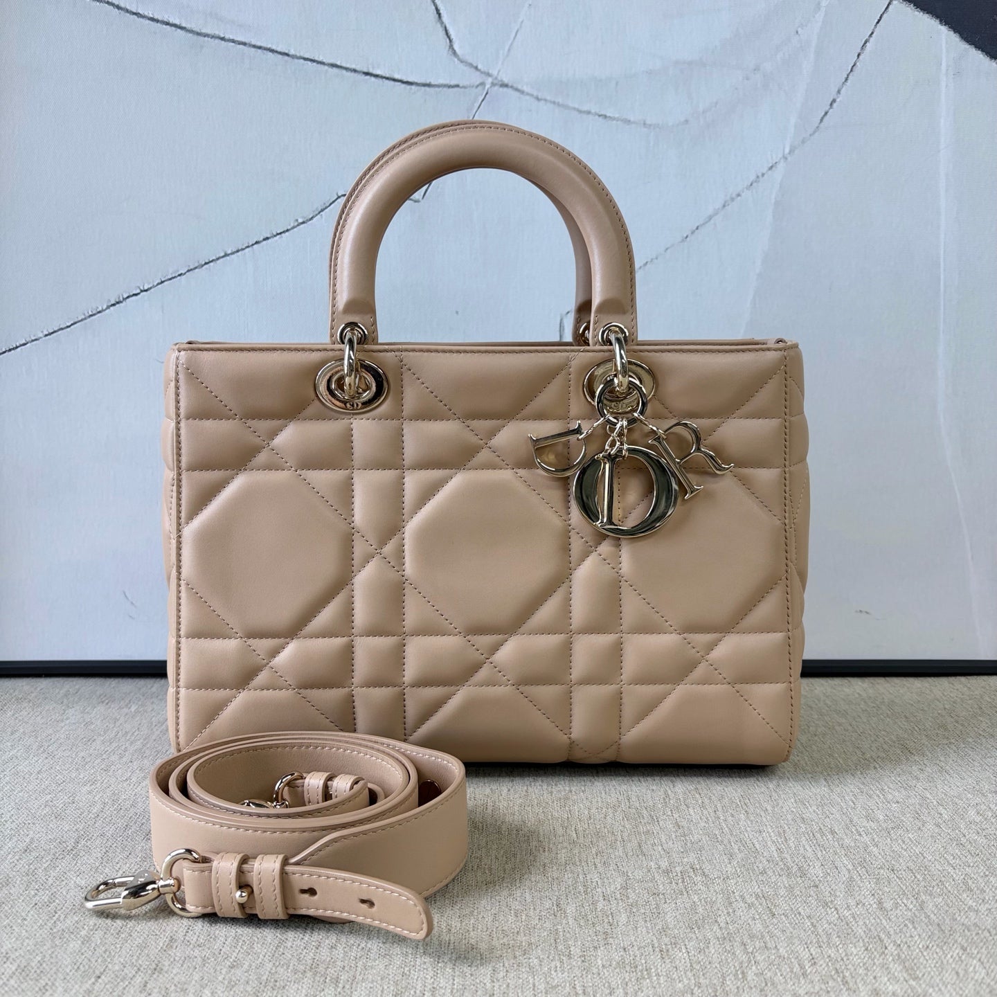 Dior - Lady D-sire My ABCDior - Leather - Beige - (medium)