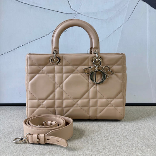 Dior - Lady D-sire My ABCDior - Leather - Beige - (medium)