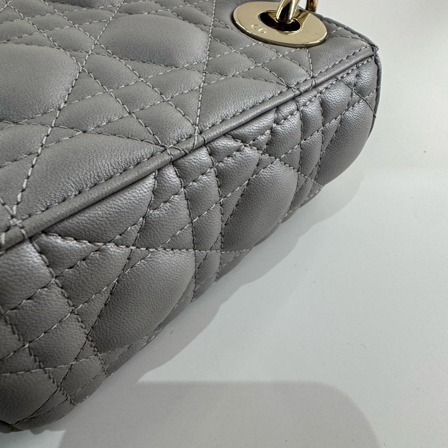Dior - Lady Dior - Leather - Grey