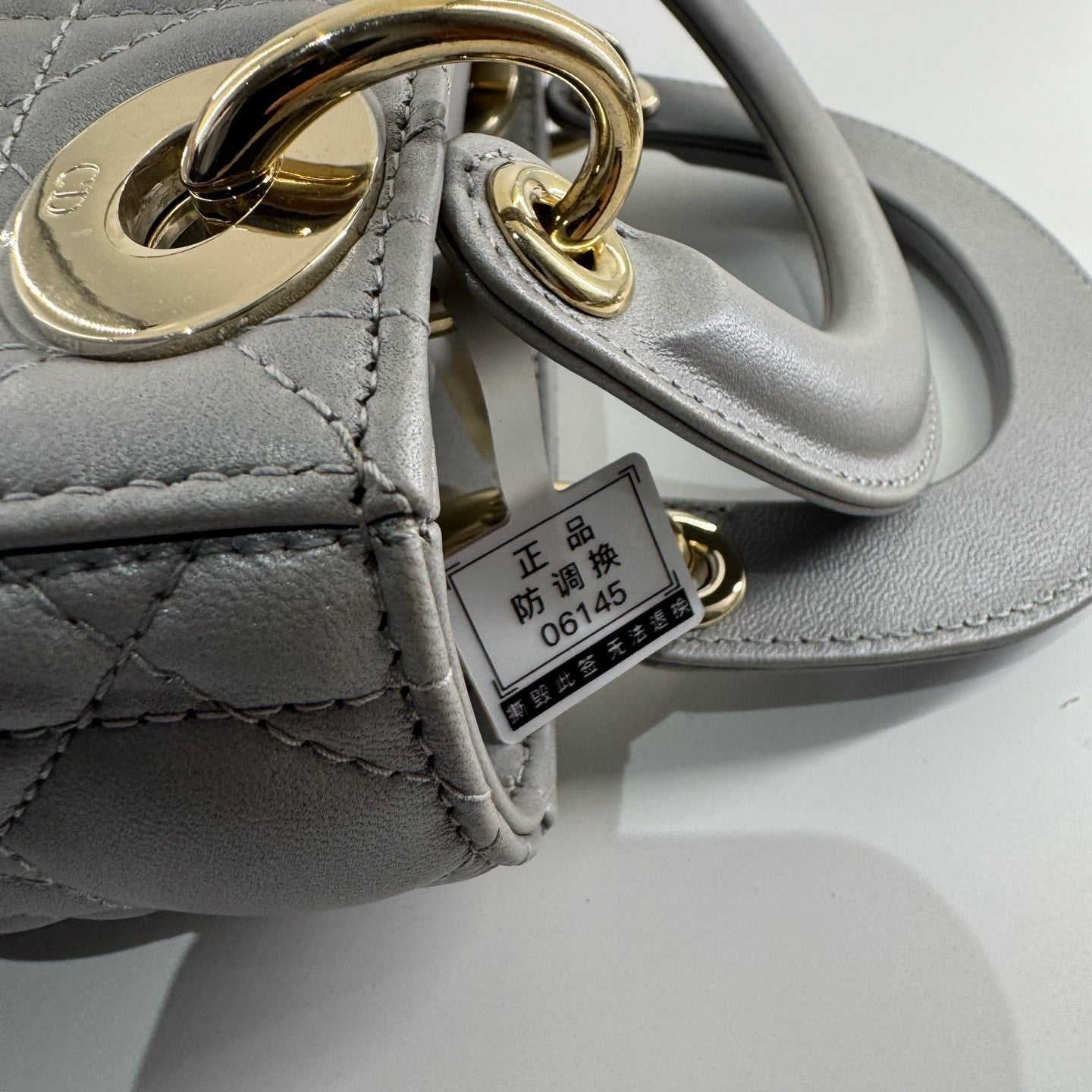 Dior - Lady Dior - Leather - Grey