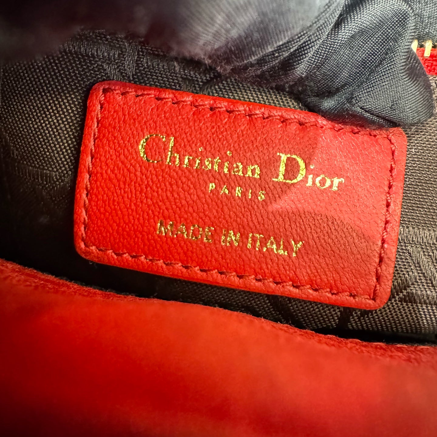 Dior - Lady Dior - Leather - Red
