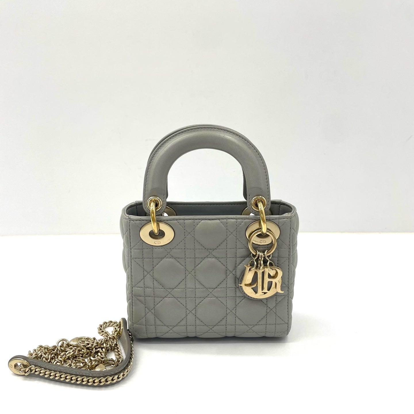 Dior - Lady Dior - Leather - Grey