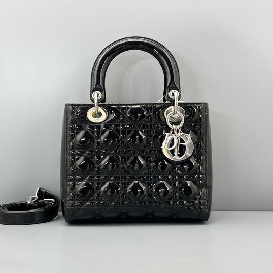 Dior - Lady Dior - Patent leather - Black