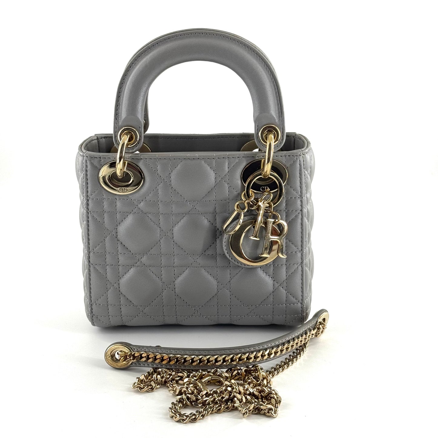 Dior - Lady Dior - Leather - Grey