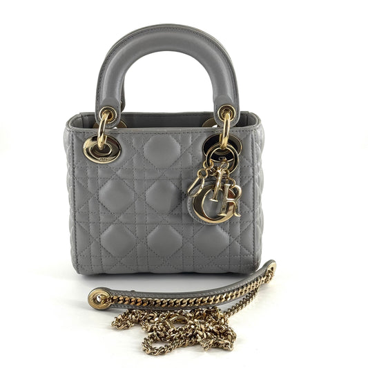 Dior - Lady Dior - Leather - Grey