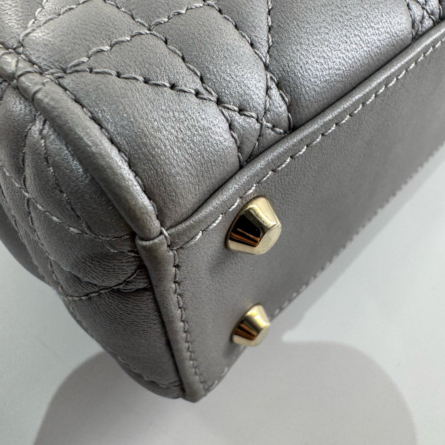 Dior - Lady Dior - Leather - Grey