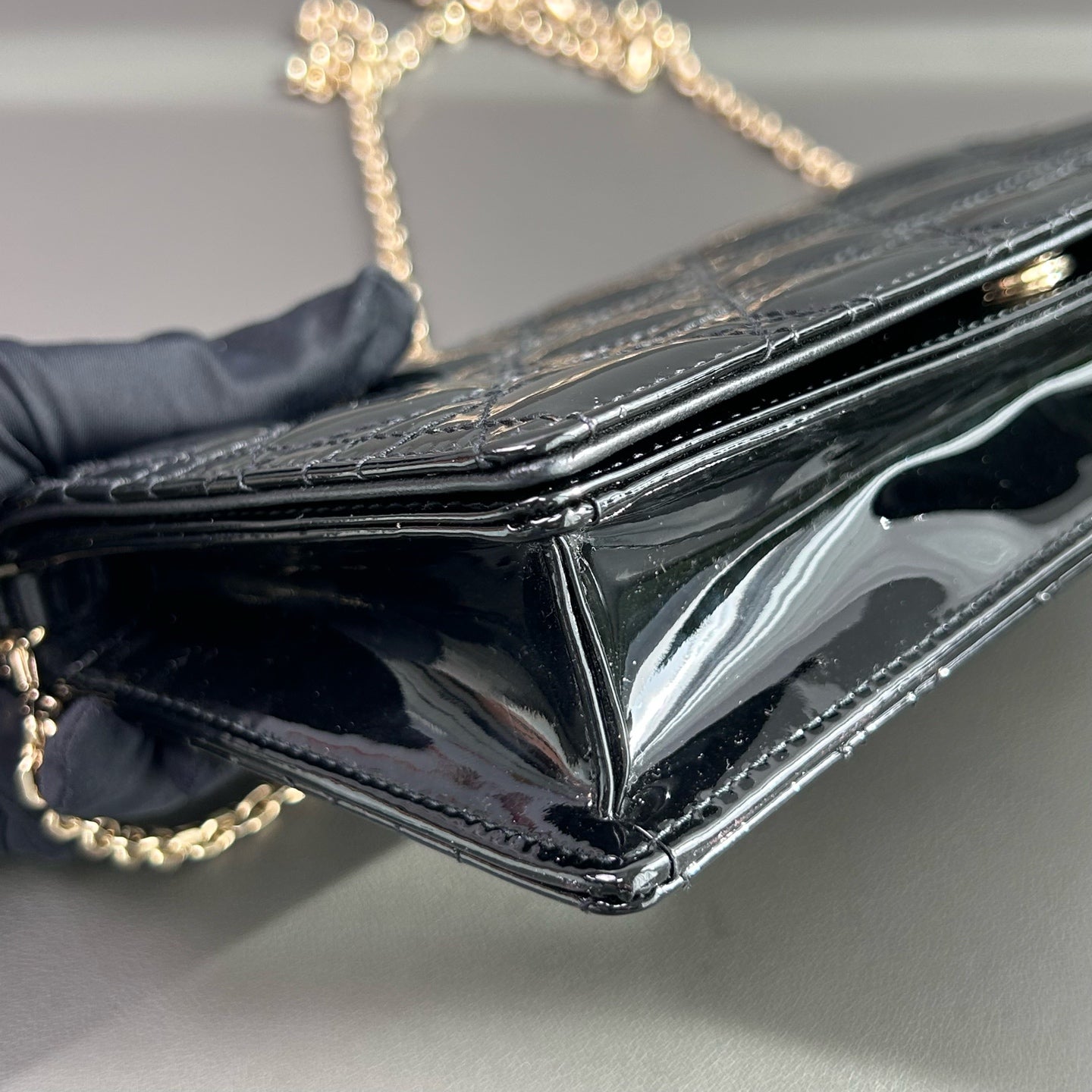 Dior - Lady Dior 3-in-1 Pouch - Patent leather - Black - (mini)