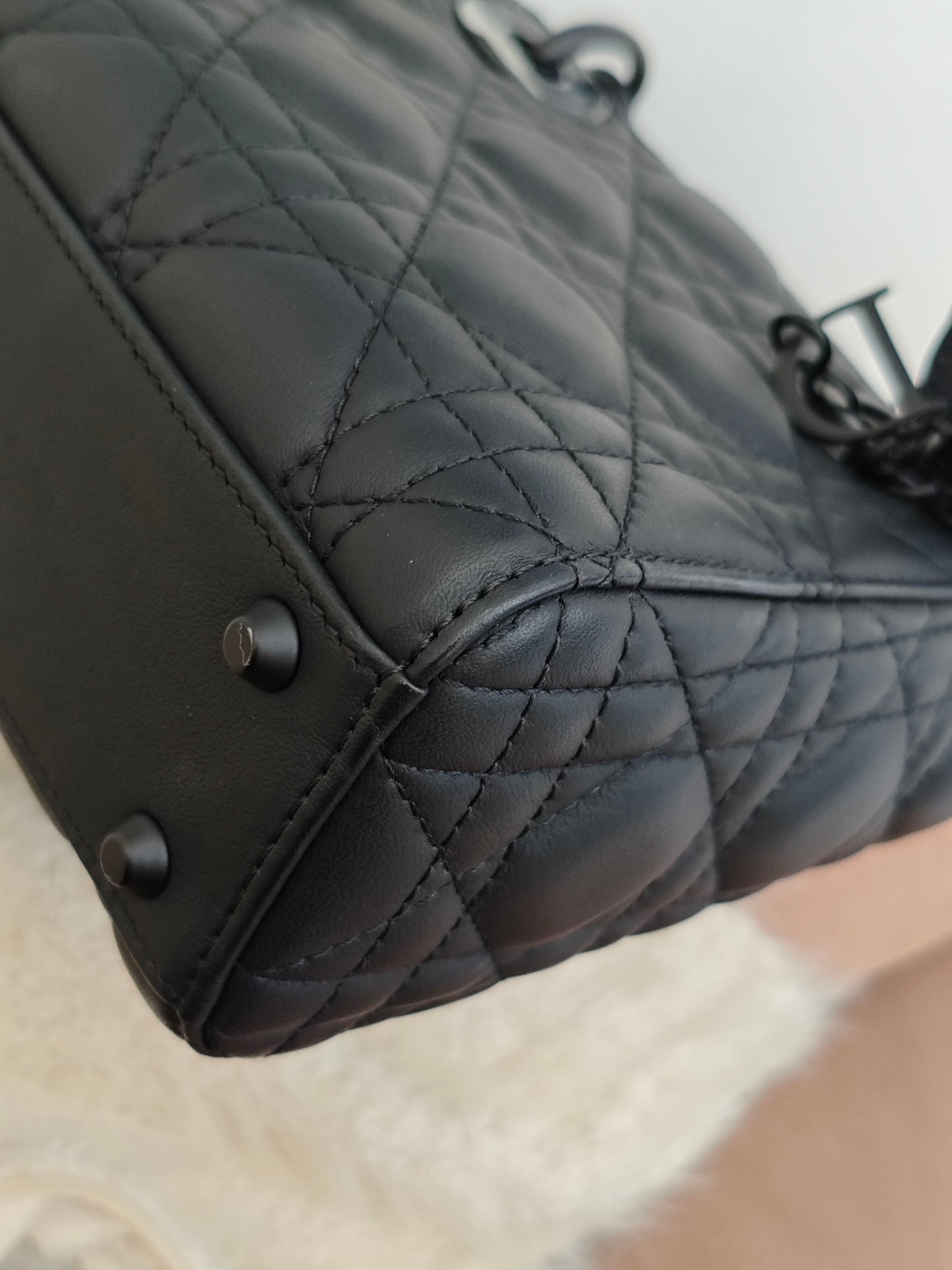 DIOR - Lady Dior - Leather - Black