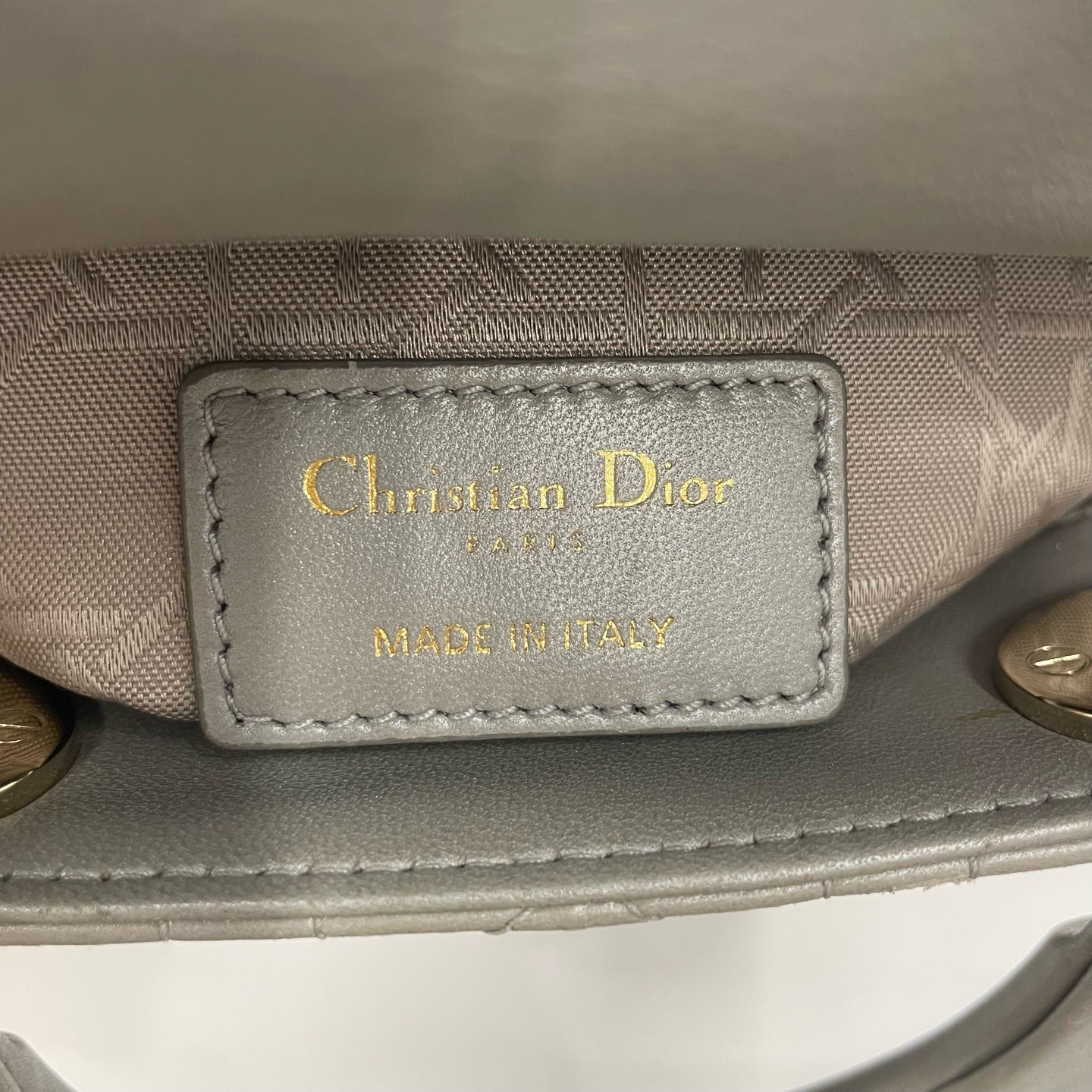Dior - Lady Dior - Leather - Grey