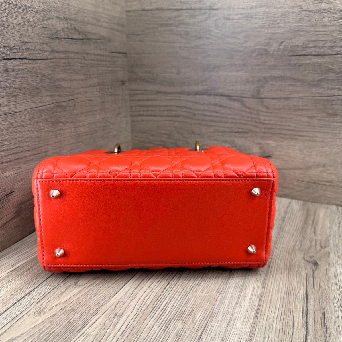 Dior - Lady Dior 5-grid - Leather - Red - (medium)