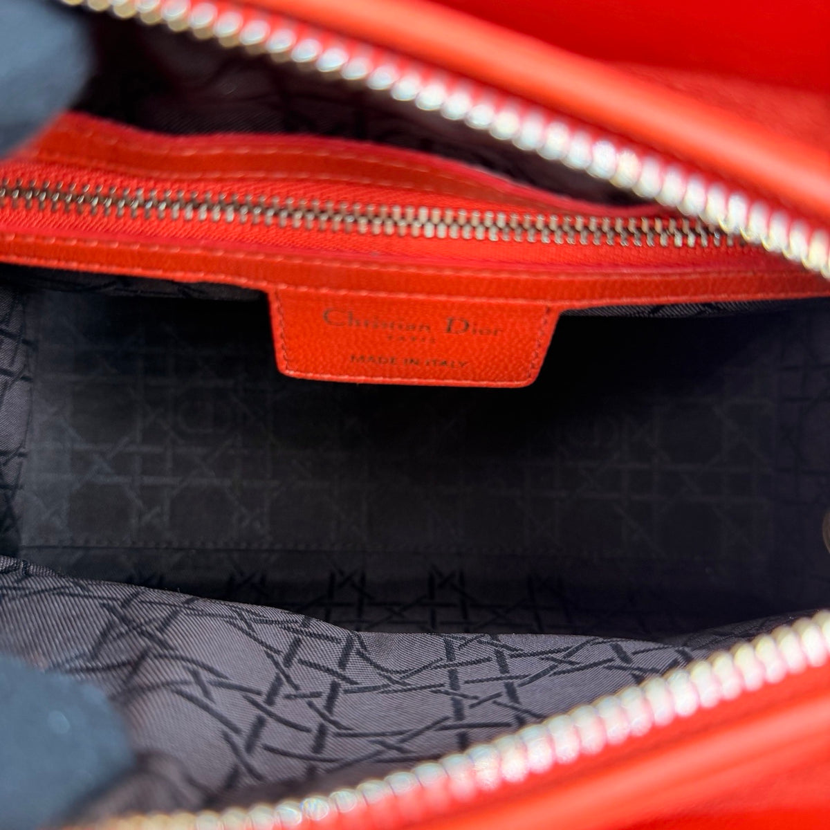 Dior - Lady Dior 5-grid - Leather - Red - (medium)
