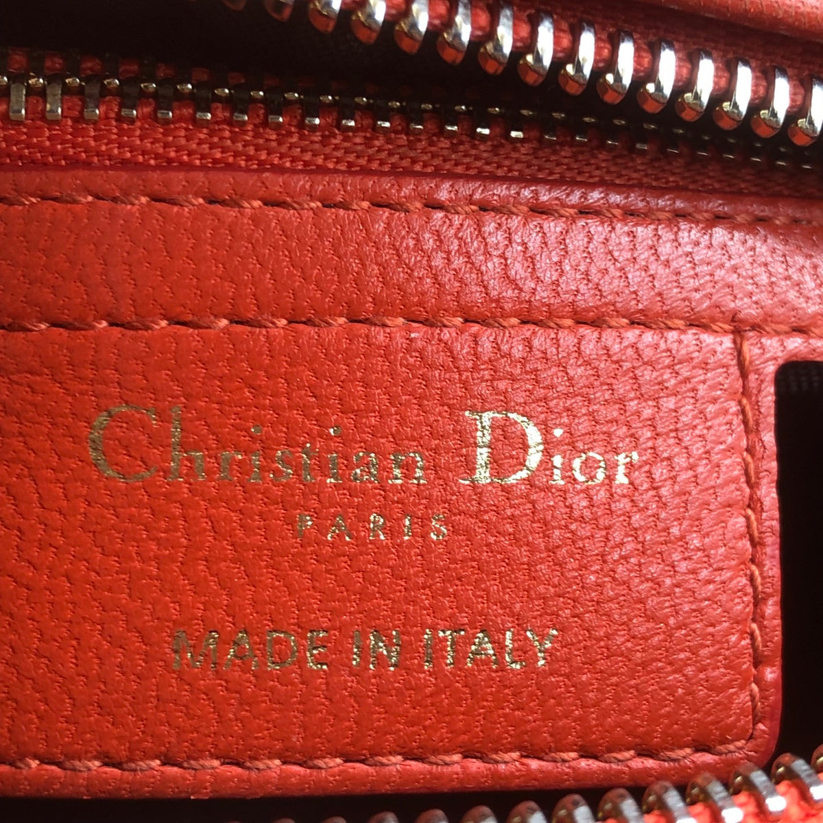 Dior - Lady Dior 5-grid - Leather - Red - (medium)
