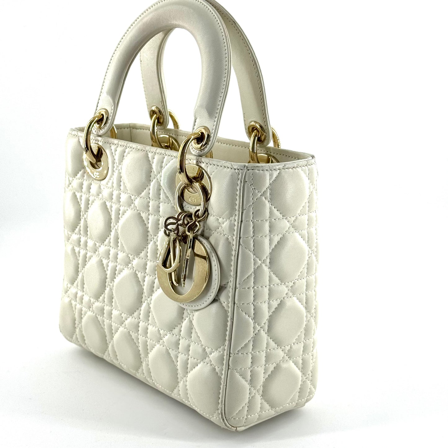 Dior - Lady Dior - Leather - White
